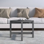 vidaXL Măsuță de cafea, gri, Ø 62,5x45 cm, lemn masiv de pin vidaXL Măsuță de cafea, gri, Ø 62,5x45 cm, lemn masiv de pin