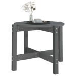 vidaXL Măsuță de cafea, gri, Ø 62,5x45 cm, lemn masiv de pin vidaXL Măsuță de cafea, gri, Ø 62,5x45 cm, lemn masiv de pin