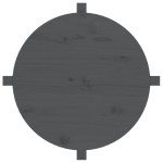 vidaXL Măsuță de cafea, gri, Ø 62,5x45 cm, lemn masiv de pin vidaXL Măsuță de cafea, gri, Ø 62,5x45 cm, lemn masiv de pin