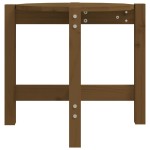 vidaXL Măsuță de cafea, maro miere, Ø 52,5x45 cm, lemn masiv de pin