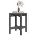 vidaXL Măsuță de cafea, gri, Ø 42,5x45 cm, lemn masiv de pin vidaXL Măsuță de cafea, gri, Ø 42,5x45 cm, lemn masiv de pin