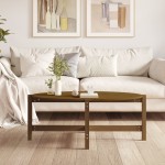 vidaXL Măsuță de cafea, maro miere, 118x63x45 cm, lemn masiv de pin vidaXL Măsuță de cafea, maro miere, 118x63x45 cm, lemn masiv de pin