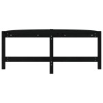 vidaXL Măsuță de cafea, negru, 118x63x45 cm, lemn masiv de pin vidaXL Măsuță de cafea, negru, 118x63x45 cm, lemn masiv de pin