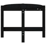 vidaXL Măsuță de cafea, negru, 118x63x45 cm, lemn masiv de pin vidaXL Măsuță de cafea, negru, 118x63x45 cm, lemn masiv de pin