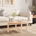 vidaXL Măsuță de cafea, 87x48x35 cm, lemn masiv de pin vidaXL Măsuță de cafea, 87x48x35 cm, lemn masiv de pin