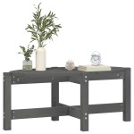 vidaXL Măsuță de cafea, gri, 87x48x35 cm, lemn masiv de pin vidaXL Măsuță de cafea, gri, 87x48x35 cm, lemn masiv de pin