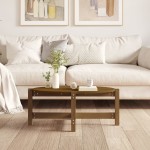 vidaXL Măsuță de cafea, maro miere, 87x48x35 cm, lemn masiv de pin