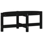 vidaXL Măsuță de cafea, negru, 87x48x35 cm, lemn masiv de pin vidaXL Măsuță de cafea, negru, 87x48x35 cm, lemn masiv de pin