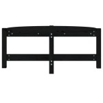 vidaXL Măsuță de cafea, negru, 87x48x35 cm, lemn masiv de pin vidaXL Măsuță de cafea, negru, 87x48x35 cm, lemn masiv de pin