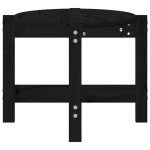 vidaXL Măsuță de cafea, negru, 87x48x35 cm, lemn masiv de pin vidaXL Măsuță de cafea, negru, 87x48x35 cm, lemn masiv de pin