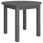 vidaXL Măsuță de cafea, gri, Ø 55x45 cm, lemn masiv de pin vidaXL Măsuță de cafea, gri, Ø 55x45 cm, lemn masiv de pin