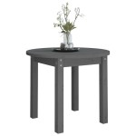 vidaXL Măsuță de cafea, gri, Ø 55x45 cm, lemn masiv de pin vidaXL Măsuță de cafea, gri, Ø 55x45 cm, lemn masiv de pin