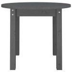 vidaXL Măsuță de cafea, gri, Ø 55x45 cm, lemn masiv de pin vidaXL Măsuță de cafea, gri, Ø 55x45 cm, lemn masiv de pin