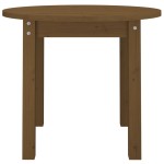 vidaXL Măsuță de cafea, maro miere, Ø 55x45 cm, lemn masiv de pin vidaXL Măsuță de cafea, maro miere, Ø 55x45 cm, lemn masiv de pin