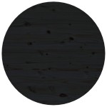 vidaXL Măsuță de cafea, negru, Ø 55x45 cm, lemn masiv de pin