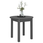 vidaXL Măsuță de cafea, gri, Ø 45x40 cm, lemn masiv de pin vidaXL Măsuță de cafea, gri, Ø 45x40 cm, lemn masiv de pin