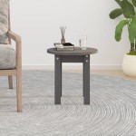 vidaXL Măsuță de cafea, gri, Ø 35x35 cm, lemn masiv de pin vidaXL Măsuță de cafea, gri, Ø 35x35 cm, lemn masiv de pin
