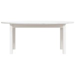 vidaXL Măsuță de cafea, alb, 110x55x45 cm, lemn masiv de pin