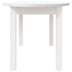 vidaXL Măsuță de cafea, alb, 110x55x45 cm, lemn masiv de pin