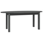 vidaXL Măsuță de cafea, gri, 110x55x45 cm, lemn masiv de pin vidaXL Măsuță de cafea, gri, 110x55x45 cm, lemn masiv de pin