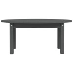 vidaXL Măsuță de cafea, gri, 80x40x35 cm, lemn masiv de pin vidaXL Măsuță de cafea, gri, 80x40x35 cm, lemn masiv de pin