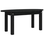 vidaXL Măsuță de cafea, negru, 80x40x35 cm, lemn masiv de pin vidaXL Măsuță de cafea, negru, 80x40x35 cm, lemn masiv de pin