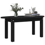 vidaXL Măsuță de cafea, negru, 80x40x35 cm, lemn masiv de pin vidaXL Măsuță de cafea, negru, 80x40x35 cm, lemn masiv de pin