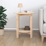 vidaXL Măsuță de cafea, Ø 55x60 cm, lemn masiv de pin