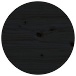 vidaXL Măsuță de cafea, negru, Ø 55x60 cm, lemn masiv de pin