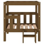 vidaXL Pat pentru câini, maro miere, 65,5x43x70 cm, lemn masiv de pin vidaXL Pat pentru câini, maro miere, 65,5x43x70 cm, lemn masiv de pin