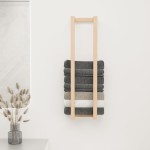 vidaXL Suport pentru prosoape, 23x18x90 cm, lemn masiv de pin