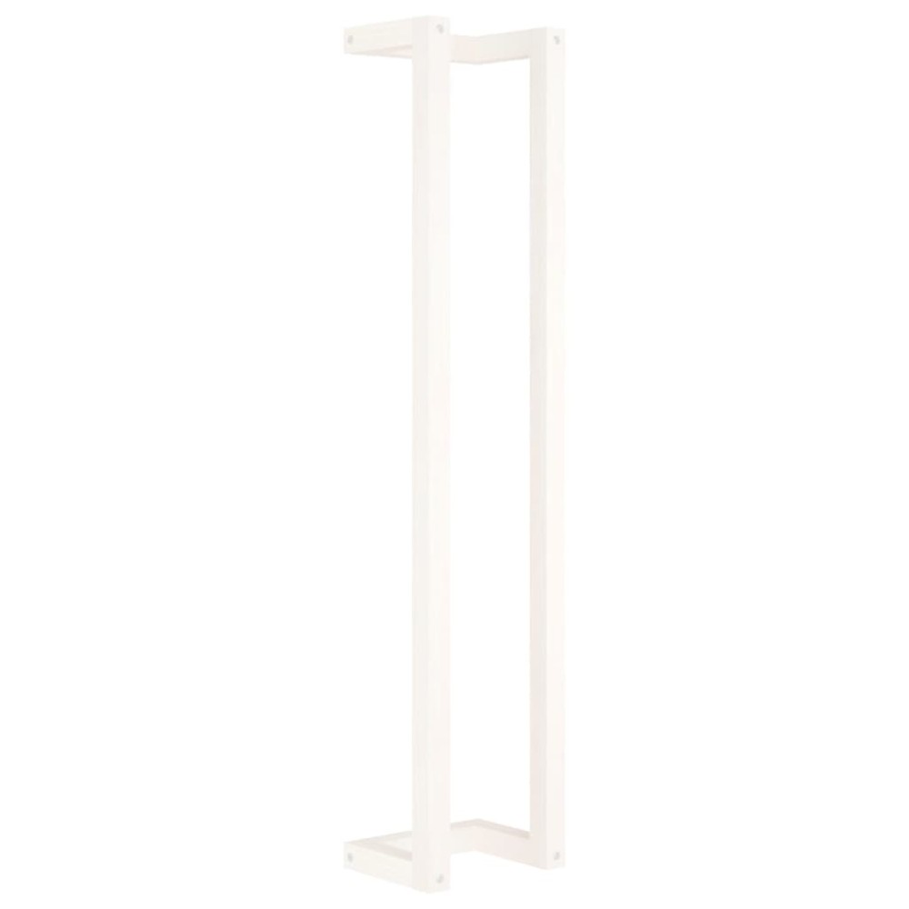 vidaXL Suport pentru prosoape, alb, 23x18x110 cm, lemn masiv de pin
