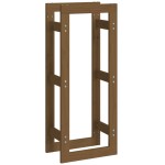 vidaXL Rastel lemne de foc, maro miere, 41x25x100 cm, lemn masiv pin vidaXL Rastel lemne de foc, maro miere, 41x25x100 cm, lemn masiv pin