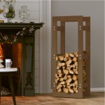 vidaXL Rastel lemne de foc, maro miere, 41x25x100 cm, lemn masiv pin vidaXL Rastel lemne de foc, maro miere, 41x25x100 cm, lemn masiv pin