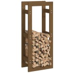 vidaXL Rastel lemne de foc, maro miere, 41x25x100 cm, lemn masiv pin vidaXL Rastel lemne de foc, maro miere, 41x25x100 cm, lemn masiv pin