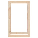 vidaXL Rastel pentru lemne de foc, 60x25x100 cm, lemn masiv pin vidaXL Rastel pentru lemne de foc, 60x25x100 cm, lemn masiv pin