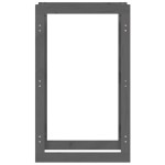 vidaXL Rastel pentru lemne de foc, gri, 60x25x100 cm, lemn masiv pin vidaXL Rastel pentru lemne de foc, gri, 60x25x100 cm, lemn masiv pin