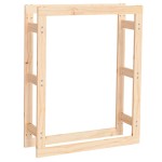 vidaXL Rastel pentru lemne de foc, 80x25x100 cm, lemn masiv pin vidaXL Rastel pentru lemne de foc, 80x25x100 cm, lemn masiv pin