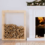 vidaXL Rastel pentru lemne de foc, 80x25x100 cm, lemn masiv pin vidaXL Rastel pentru lemne de foc, 80x25x100 cm, lemn masiv pin