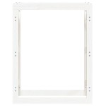 vidaXL Rastel pentru lemne de foc, alb, 80x25x100 cm, lemn masiv pin vidaXL Rastel pentru lemne de foc, alb, 80x25x100 cm, lemn masiv pin