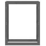 vidaXL Rastel pentru lemne de foc, gri, 80x25x100 cm, lemn masiv pin vidaXL Rastel pentru lemne de foc, gri, 80x25x100 cm, lemn masiv pin