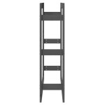 vidaXL Rastel pentru lemne de foc, gri, 80x25x100 cm, lemn masiv pin vidaXL Rastel pentru lemne de foc, gri, 80x25x100 cm, lemn masiv pin