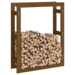 vidaXL Rastel lemne de foc, maro miere, 80x25x100 cm, lemn masiv pin vidaXL Rastel lemne de foc, maro miere, 80x25x100 cm, lemn masiv pin