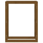 vidaXL Rastel lemne de foc, maro miere, 80x25x100 cm, lemn masiv pin vidaXL Rastel lemne de foc, maro miere, 80x25x100 cm, lemn masiv pin