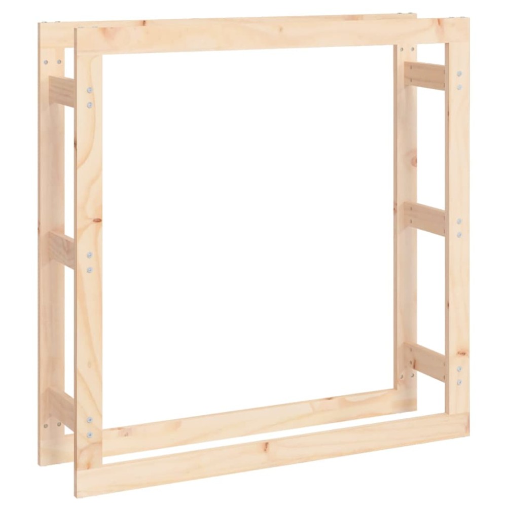 vidaXL Rastel pentru lemne de foc, 100x25x100 cm, lemn masiv pin
