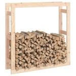 vidaXL Rastel pentru lemne de foc, 100x25x100 cm, lemn masiv pin vidaXL Rastel pentru lemne de foc, 100x25x100 cm, lemn masiv pin