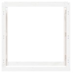 vidaXL Rastel pentru lemne de foc, alb, 100x25x100 cm, lemn masiv pin vidaXL Rastel pentru lemne de foc, alb, 100x25x100 cm, lemn masiv pin