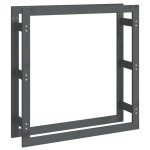 vidaXL Rastel pentru lemne de foc, gri, 100x25x100 cm, lemn masiv pin vidaXL Rastel pentru lemne de foc, gri, 100x25x100 cm, lemn masiv pin