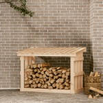 vidaXL Rastel pentru lemne de foc, 108x64,5x77 cm, lemn masiv pin vidaXL Rastel pentru lemne de foc, 108x64,5x77 cm, lemn masiv pin