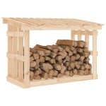vidaXL Rastel pentru lemne de foc, 108x64,5x77 cm, lemn masiv pin vidaXL Rastel pentru lemne de foc, 108x64,5x77 cm, lemn masiv pin